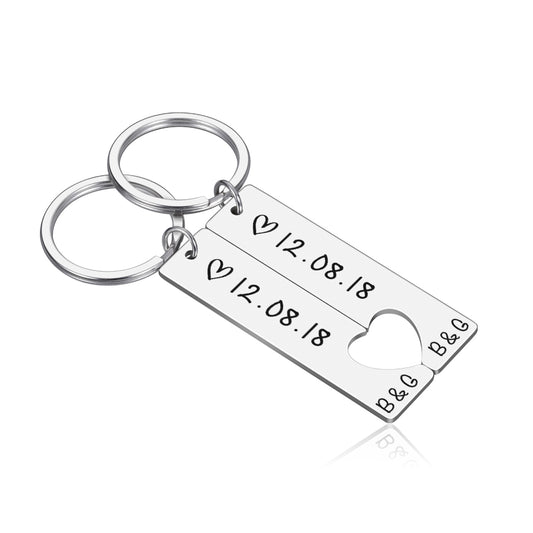 Custom Date Keychain Set